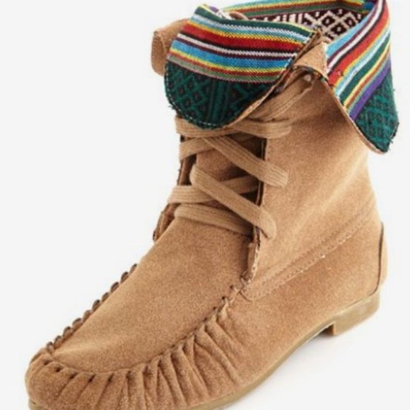 Charlotte Russe Shoes - Charlotte Russe Moccasin Ankle Boots